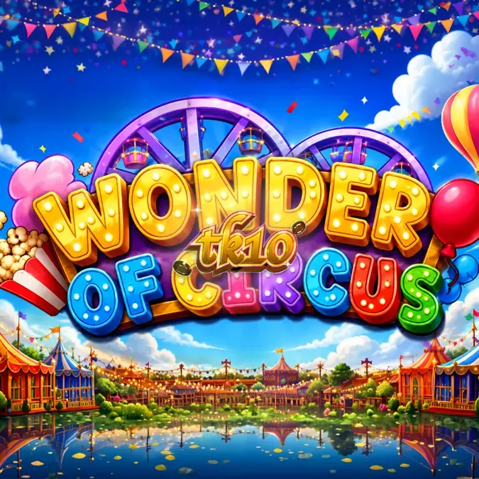 Wonder of Circus স্লট গেমের রঙিন সার্কাস থিমযুক্ত ইন্টারফেস